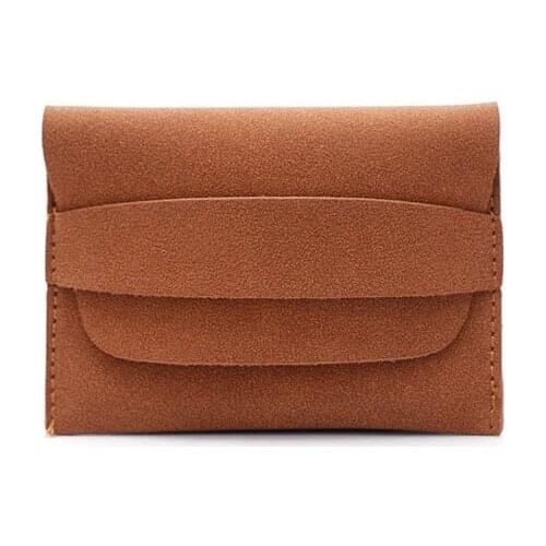 30PCS / LOT New Zero Wallet Ladies Casual Frosted Hand Bag Girl Simple Pure Color Wallet Key Pocket Card Bag Coin Storage Bag