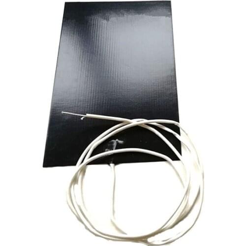 300*500*1.5mm heat bed for 3d printer 120v 400w adhesive 1 side 100k thermistor 1000mm lead wire come out from middle of short