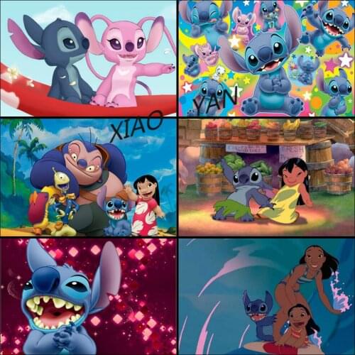 5D DIY Diamond Painting Stitch Interstellar Baby Series Full Round Diamond Embroidery Handmade Interior Decoration Disney