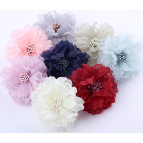 8Pcs DIY 3D Flowers Appliques Patch Applique Fabric Patches for Clothing Dress Flowers Hair Clothes Ornament Craft Supplies