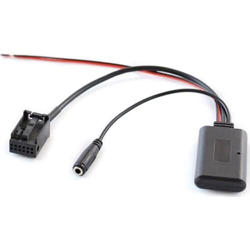 Bluetooth AUX Input Adapter Smartphone Calling Handsfree Microphone Cable L41A