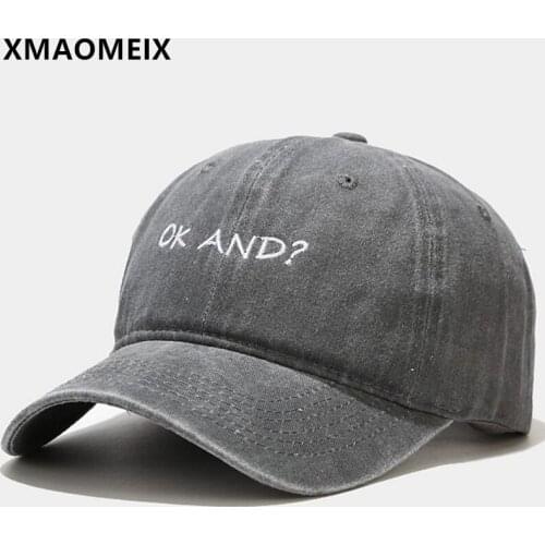 XMAOMEIX Adjustable Size Men Women Washed Cotton Simple Retro Baseball Caps Snapback Cap New Couple Letter Embroidery Sports Hat
