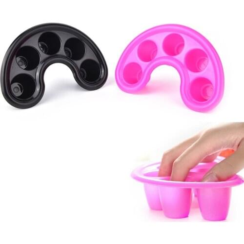 Nail Art Soak Bowl Nail Removal Soaker Wash Bowl Cuticle Removal Tray Acetone Resistant Handheld Polish Remover