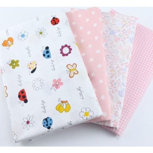 Kids Cotton Cloth Twill Fabric Printed Cartoon Butterfly Suede Fabric Other Fabric Plain 100% Cotton Piece Warp Woven SMTA 160cm