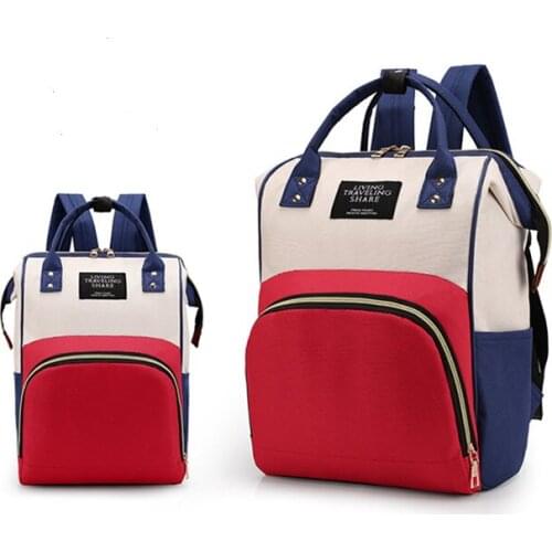 Baby Diaper Momy Oxford Bags Contrast Color Large Capacity Mini Backpack Women Anti Theft Travel Shoulder Bag Waterproof Pack