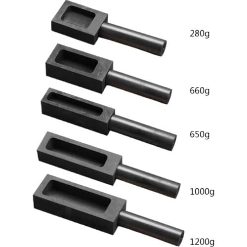 Graphite Oil Tank Mold High Temperature Resistant Gold Silver Copper Aluminum Bar Gold Smelting Processing Crucible