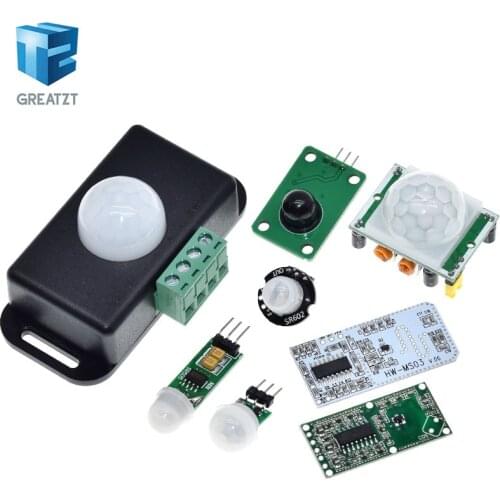 HC-SR501 HC-SR505 AM312 SR602 HW-MS03 Adjust IR Pyroelectric Infrared Mini PIR module Motion Sensor Detector Module For Arduino