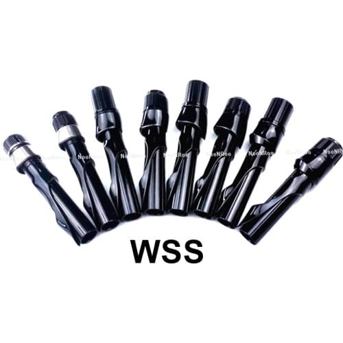 NooNRoo WSS Reel Seat Bright Black Color DIY Reel Seat Repair fishing Rod Components 2PCS