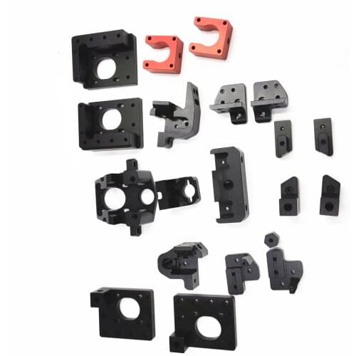 Funssor Voron 0 3D printer upgrade aluminum alloy frame printed parts kit Black/Red CNC machined metal parts