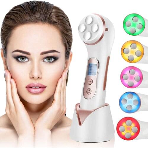 Face Skin Care Tool EMS Mesotherapy RF Radio Frequency Facial LED Photon Skin Care Device Face Lift Beauty Machine