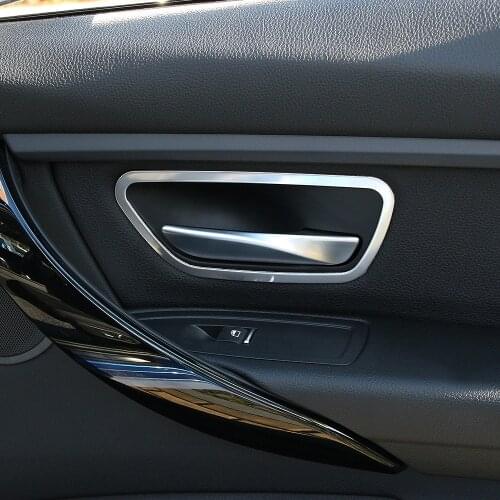 Stainless steel Interior Door Handle Frame Cover Trim car accessories For BMW 216 320 328 F30 F34 F31/2013 2014 2015 2016 2017