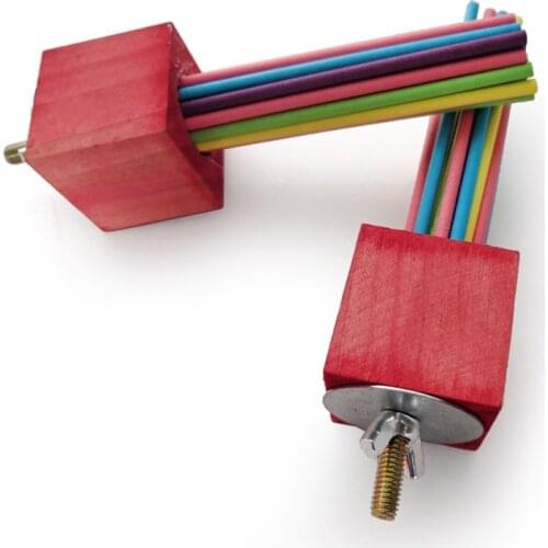 Legendog Lollipop Stick Bird Toy Funny Parrot Tearing Toy Parrot Perch Parrot Bite Toy Bird Stand Shelf Parrot Play Platform