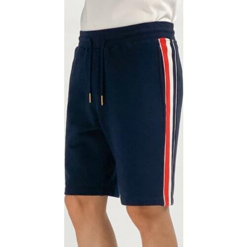 2021 Fashion TB THOM Brand Casual Shorts Men Women Summer Striped Sports Knee Length Tracksuit Bottoms Jogger Track Shorts Ins