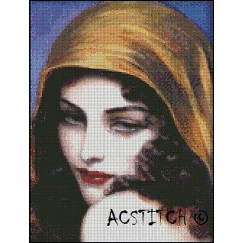 2021 Gold Collection Embroidery Pin up Portrait the Office Cross Stitch Kit with 100% Cotton Floss& Free Shipping for Wall Decor