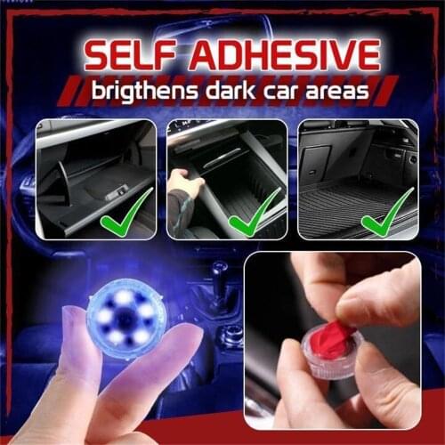 One-button Portable Small Self-adhesive Home Car Led Touch-sensor Light Home Outdoor Night Light Mini Portable Light Night
