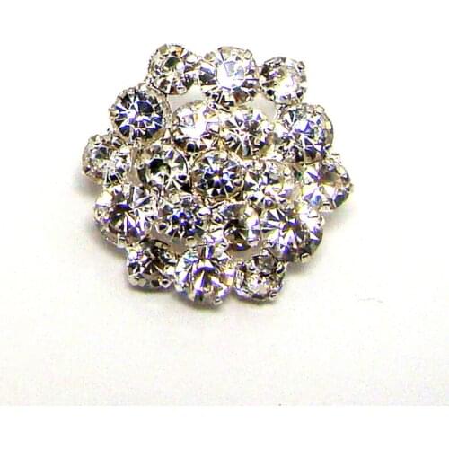 NEW custom design gift rhinestone blossom flower fashion pin brooch ornament jewelry accessory 6pcs x
