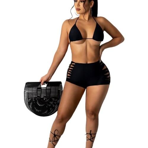 PNDODO Black Swimwear