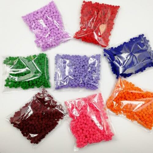 Pompoms 8/10/15/20/25/30mm Soft Pom Poms Fur Ball Arts Toys Crafts DIY Apparel Sewing Fabric Supplies Wedding Home Decoration
