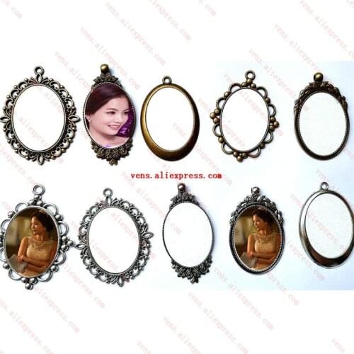 Sublimation blank oval shape pendant charm hot tranfer printing diy blank consumable 20pieces/lot 30*40mm new arrival
