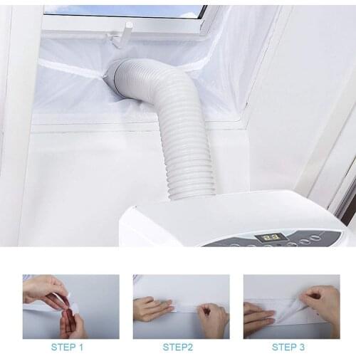 Air Lock Window Seal Cloth Plate Air-Conditioning White Universal Home Flexible Waterproof Soft Board For Mobile Air Conditioner