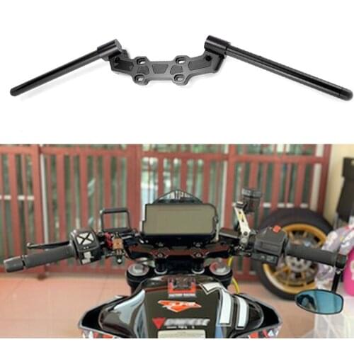 For Duke790 2018 2019 2020 22mm 7/8"Motorcyel Clip On Handlebar cnc Aluminum Handle Bar for pit Dirt Bike Motocross ATV road