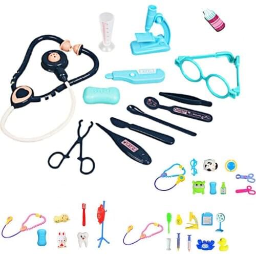 1 Set Professional Miniature Doctor Toy Interactive Rich Accessories Stethoscope Doctor Toy Children Pretend Play Kit