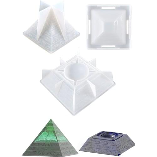 1pcs DIY triangle Ashtray Mold Resin Silicone Mold Home Decor Craft Jewelry 9x9cm