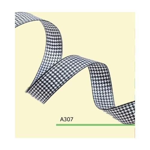 100yards/roll 5/8 Inch(16mm)Fashionable Plaid Checked Ribbon