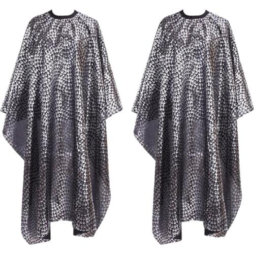 2pcs Waterproof Hair Cutting Cape Gown Barber Capes for Home Salon Use