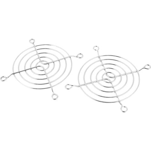 2 x Metal Wire Finger Guard Protection Grid 80 mm PC Fan Cooler