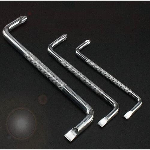 3pcs right-angle elbow screwdriver Z-shaped screw batch head cross plum blossom Mini dual-purpose taper wrench