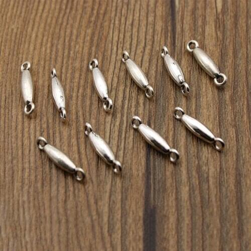 30pcs/lot 4x17mm Antique Silver End Clasp Hook for Jewelry Making Bracelet Earring Connectors DIY Handmade Jewelry Findings