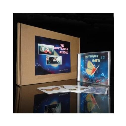 3D Butterfly Legend (Gimmick+DVD) - Magic Trick,Stage,Close up Magic Props, Accessories,Comedy,Illusions,Magia Toys,Joke