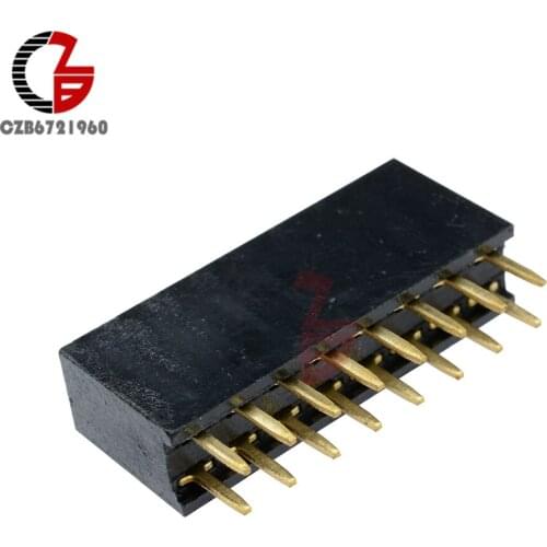 50PCS 2X8 Pin 16P 2.54mm Double Row Female Straight Header Pitch Socket Strip