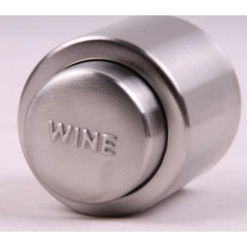 50pcs/lot Wine and champagne bottle stopper stainless steel durable bar tools kitchen accessories air-proof cap sealer