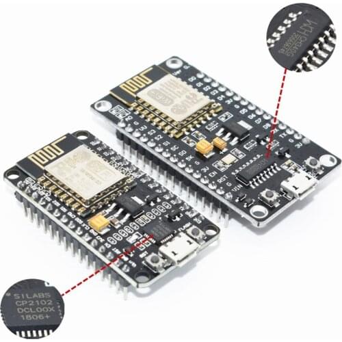 Wireless Module CP2102/CH340G NodeMcu Lua WIFI Internet of Things Development Board ESP8266 ESP-12E With PCB Port