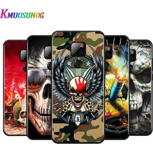 Horror Skull Art for Huawei P Smart Z S Pro Plus 2021 2020 Nova 7i 7 6 SE 5i 5Pro 4E 4 3i 3e 3 2 2i Lite 2 Phone Case