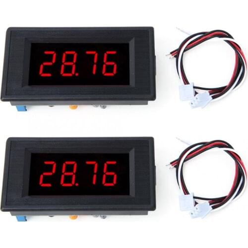 Digital Voltmeter 5135A DC5V High Accuracy DC Voltmeter 3 1/2 Digital Panel Meter with Red LED