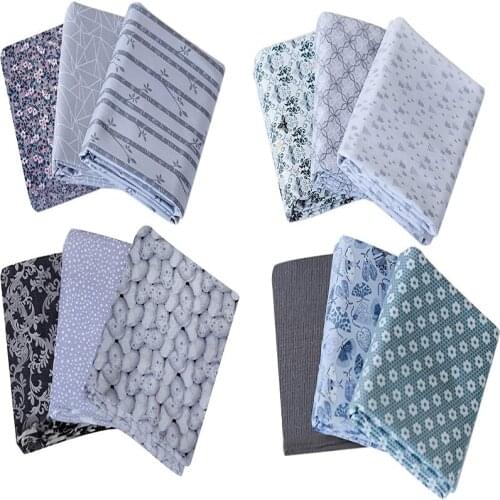 Dailylike 12 Pcs Quilting Fabric Cotton Different Pattern Cloths For Sewing Pre-Cut Quilt For Patchwork Sewing DIY Handmade