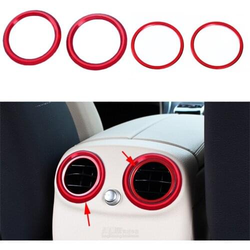 Rear Air Vent Outlet Decoration Ring Cover Trim For Mercedes Benz GLC Class X205 16-17 & C Class W205 15-17 & E W213 2016-2017