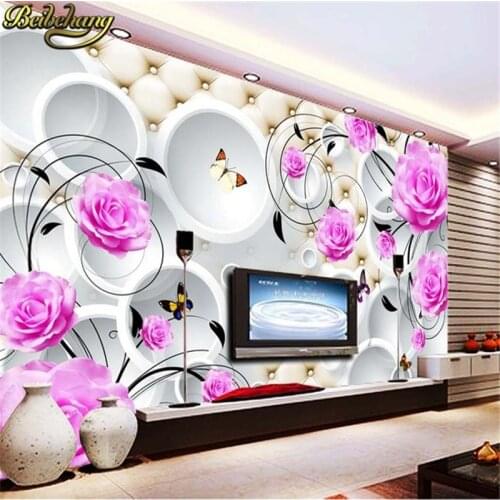 Beibehang mural wallpaper 3D wall mural papel de parede floral photo wall paper ceiling murals photo wallpaper 3d papel parede