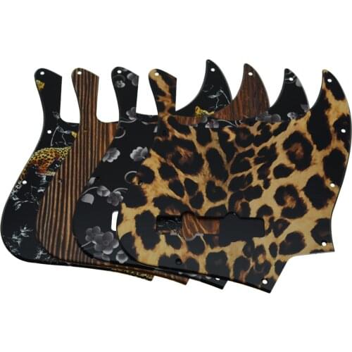 KAISH 10 Hole 3D Printed Plastic Standard Jazz J Bass Pickguard with screws Scrach Plate Various Colors