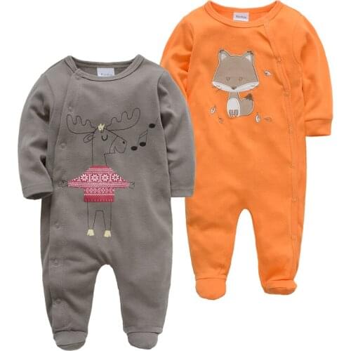 Kavkas Baby Pyjamas Newborn Girl Boy Pijamas bebe fille Cotton Breathable Soft ropa bebe Newborn Baby Pjiamas реборн девочка