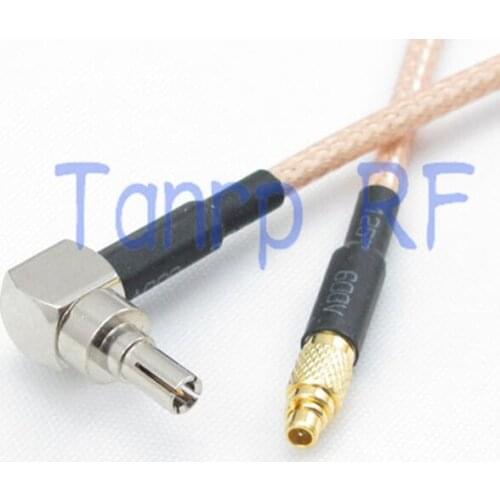 50CM Pigtail coaxial jumper cable RG316 extension cable 20in MMCX male plug to CRC9 male right angle RF adapter connector