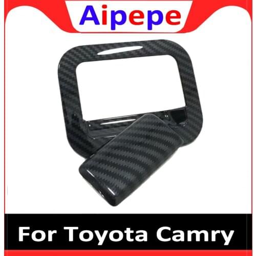 For Toyota Camry XV70 2017 2018 2019 Console Stronge Box Container Handle Decoration Cover Trim Interior Accessories ABS