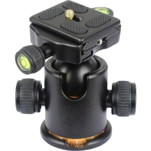 Metal Tripod Ball Head 360 Degree Rotating Panoramic Quick Plate Level for Tripod Monopod Slider Camera Camcorder