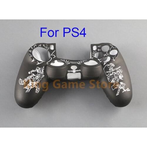 10pcs/lot Multi-design Game Silicone Protective Skin Cover Case For PS4 DS4 Pro Slim Controller