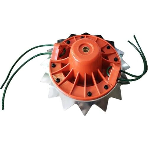 Trimmer/brush cutter SS double weeding head,multi-function universal wear-resistant serrated lawn mower blade weeding parts