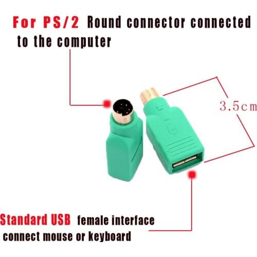 USB adapter PS/2 interface converter PS 2 to USB adapter head to U port USB switch keyboard / mouse plug