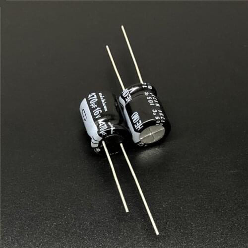 10pcs/100pcs 470uF 16V NICHICON HE Series 10x12.5mm Extremely Low Impedance 16V470uF Aluminum Electrolytic Capacitor